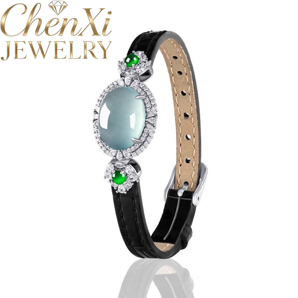 Luxury Watch Grade - Bracciale di Lusso in Giada Blu