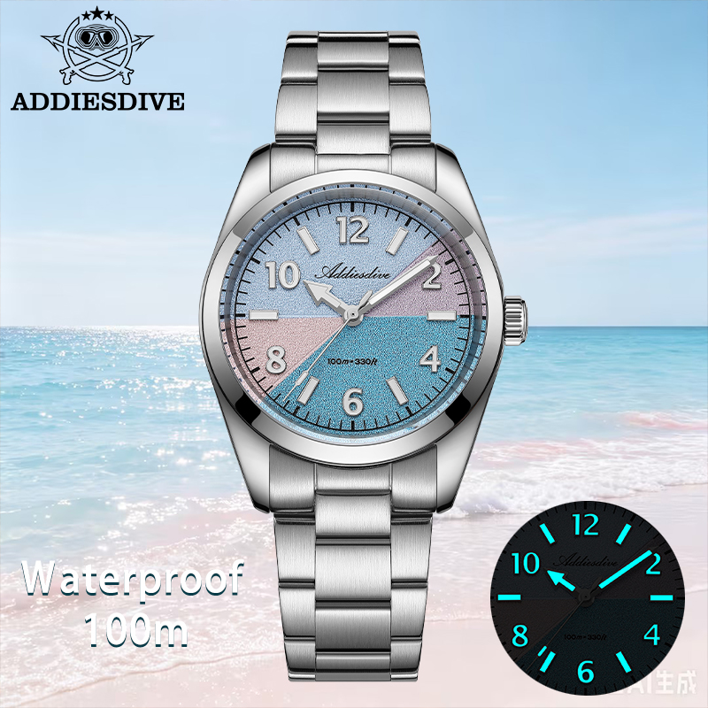 Luxury Watch Travel Case - ADDIESDIVE Orologio da donna con vetro