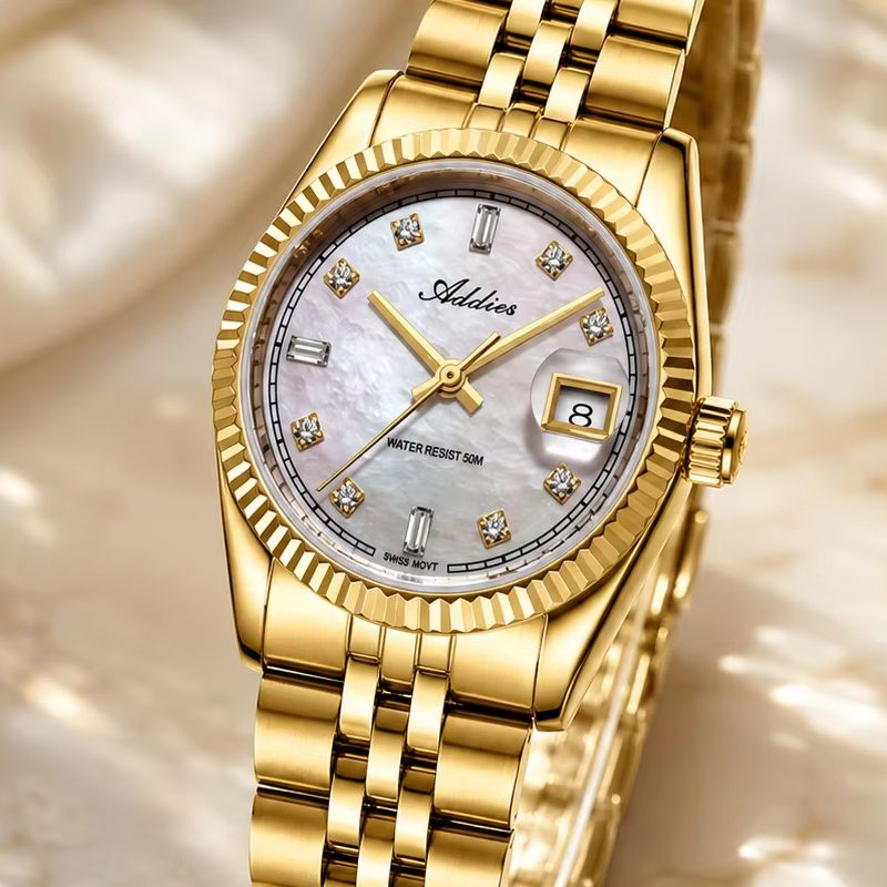 Sapphire Crystal Display - Orologio da Polso ADDIES in Acciaio