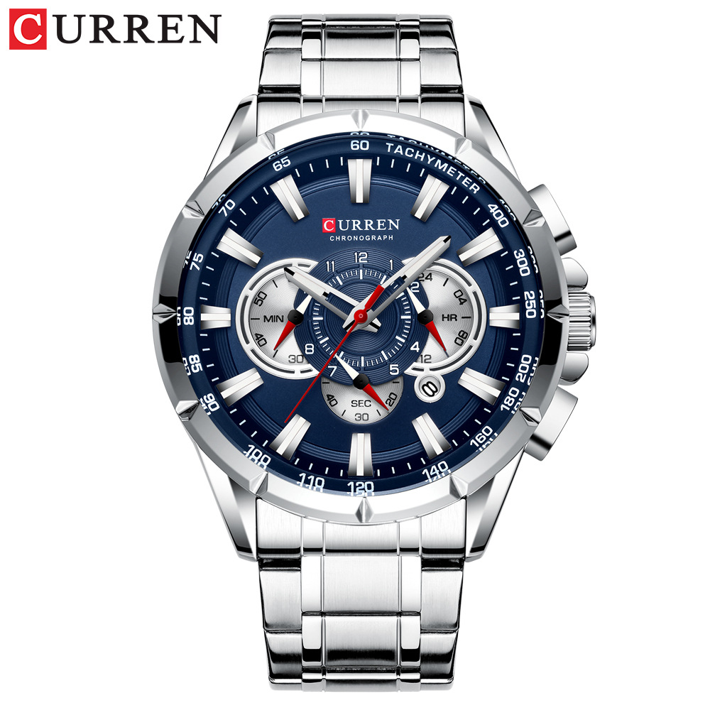 Sapphire Crystal Display - Orologio da Uomo Curren/Carrion 8363, Orologio