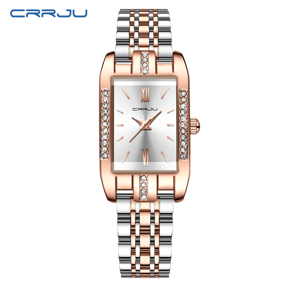 Luxury Watch Square - CRRJU Orologio quadrato di lusso da