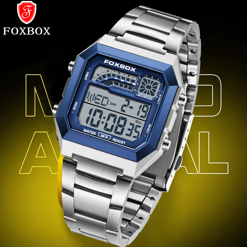 Luxury Watch Men - FOXBOX Orologio Digitale di Lusso da