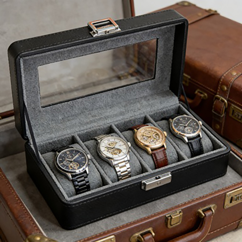1 scatola per orologi a 4 scom - Luxury Watch Travel Case recensione e prezzo