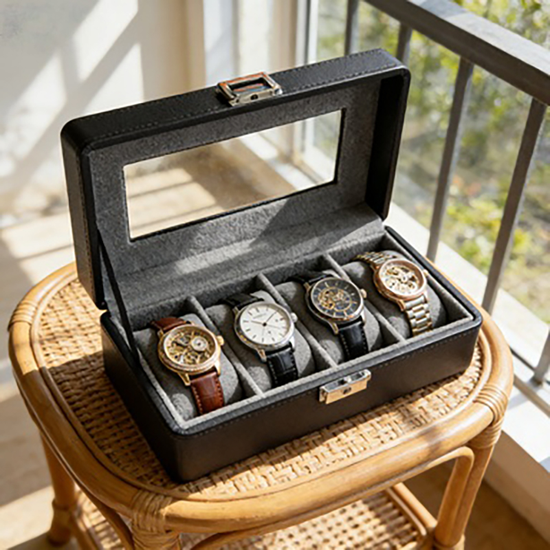 1 scatola per orologi a 4 scom - Luxury Watch Travel Case recensione e prezzo