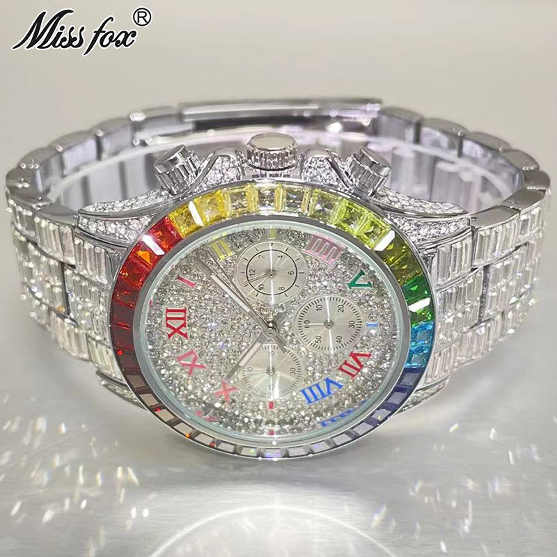 MISSFOX Luxury Iced Watch For  - Luxury Watch Maker recensione e prezzo