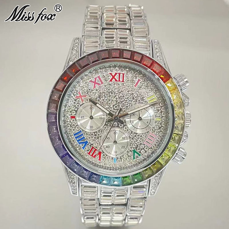 MISSFOX Luxury Iced Watch For  - Luxury Watch Maker recensione e prezzo