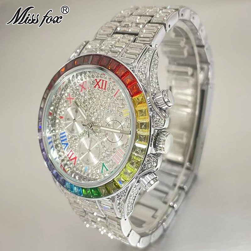 MISSFOX Luxury Iced Watch For  - Luxury Watch Maker recensione e prezzo