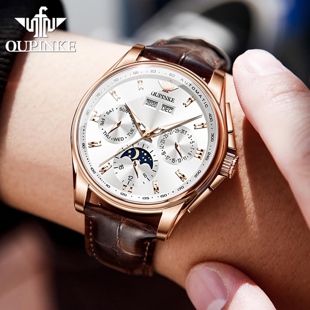 OUPINKE Orologi da uomo Casual - Sapphire Crystal Display recensione e prezzo
