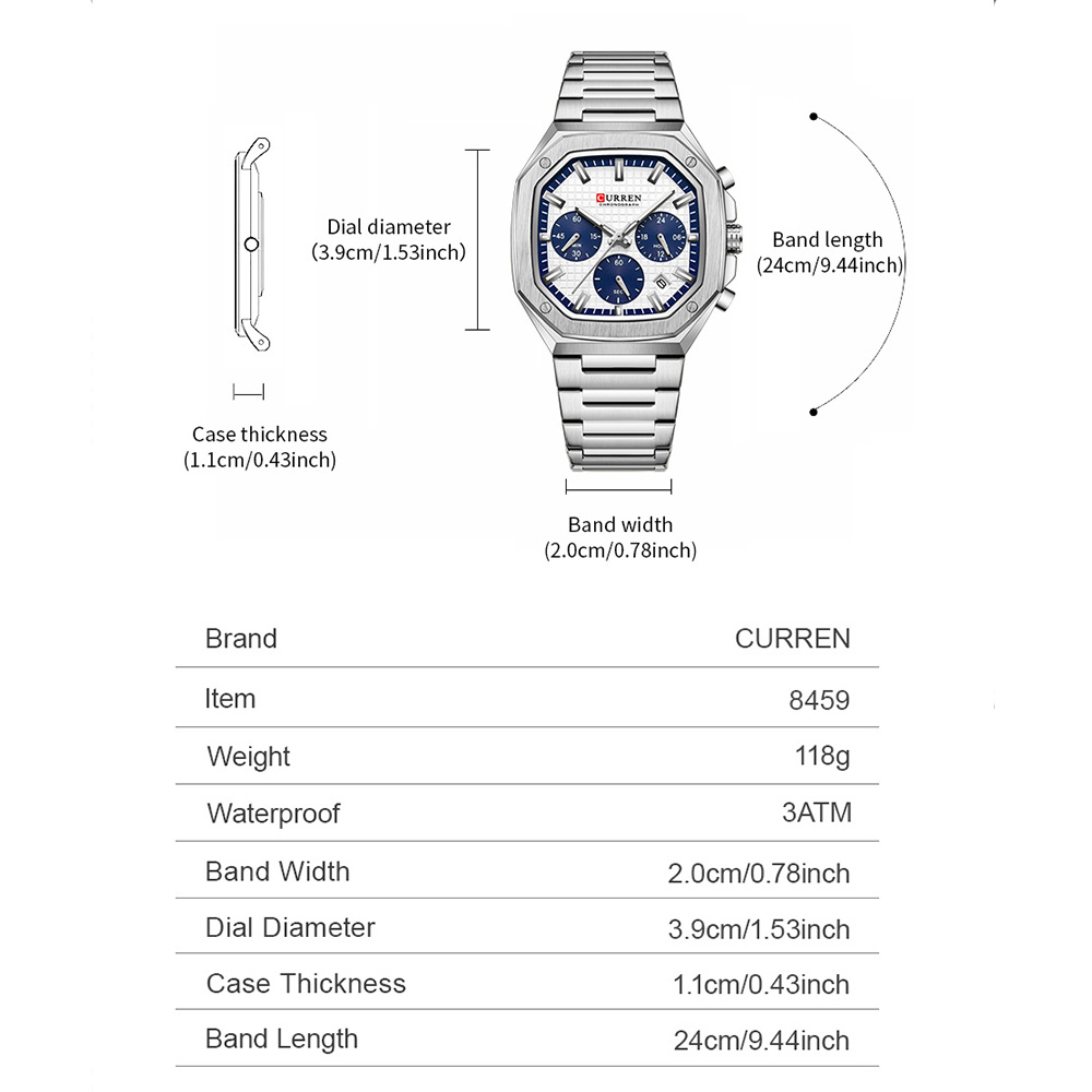 CURREN Orologio cronografo qua - Luxury Watch Men recensione e prezzo